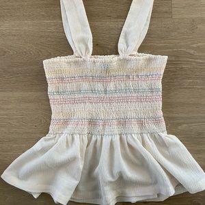 Madewell Peplum Tank Top